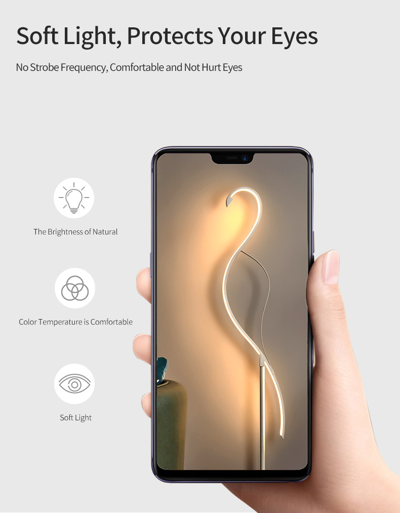 led corner floor lamp