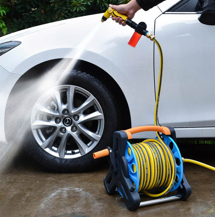 15m garden hose and reel set